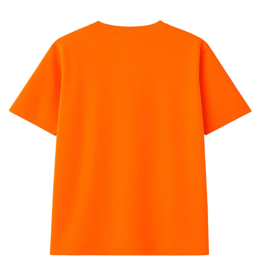 Polera Unisex 100% Algodón Premium Naranja