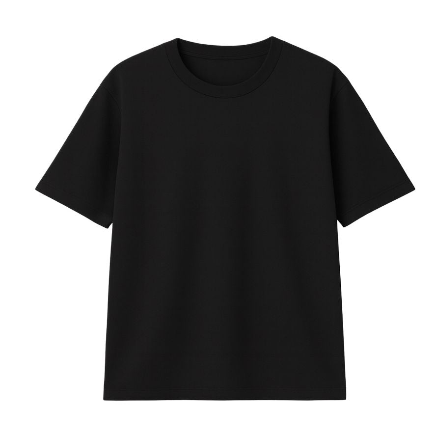 Polera Unisex 100% Algodón Premium Negra