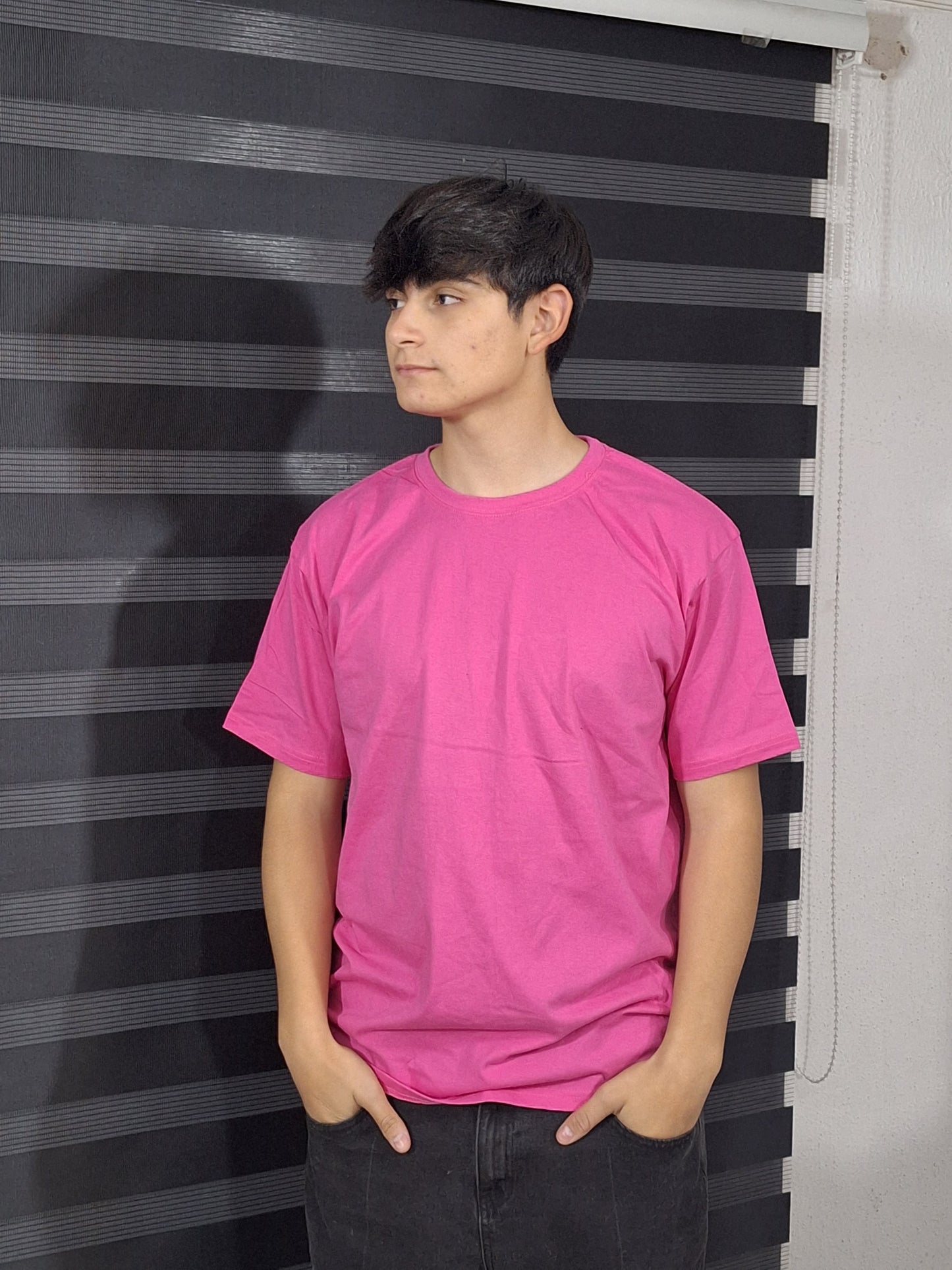 Polera Unisex 100% Algodón Premium Fucsia