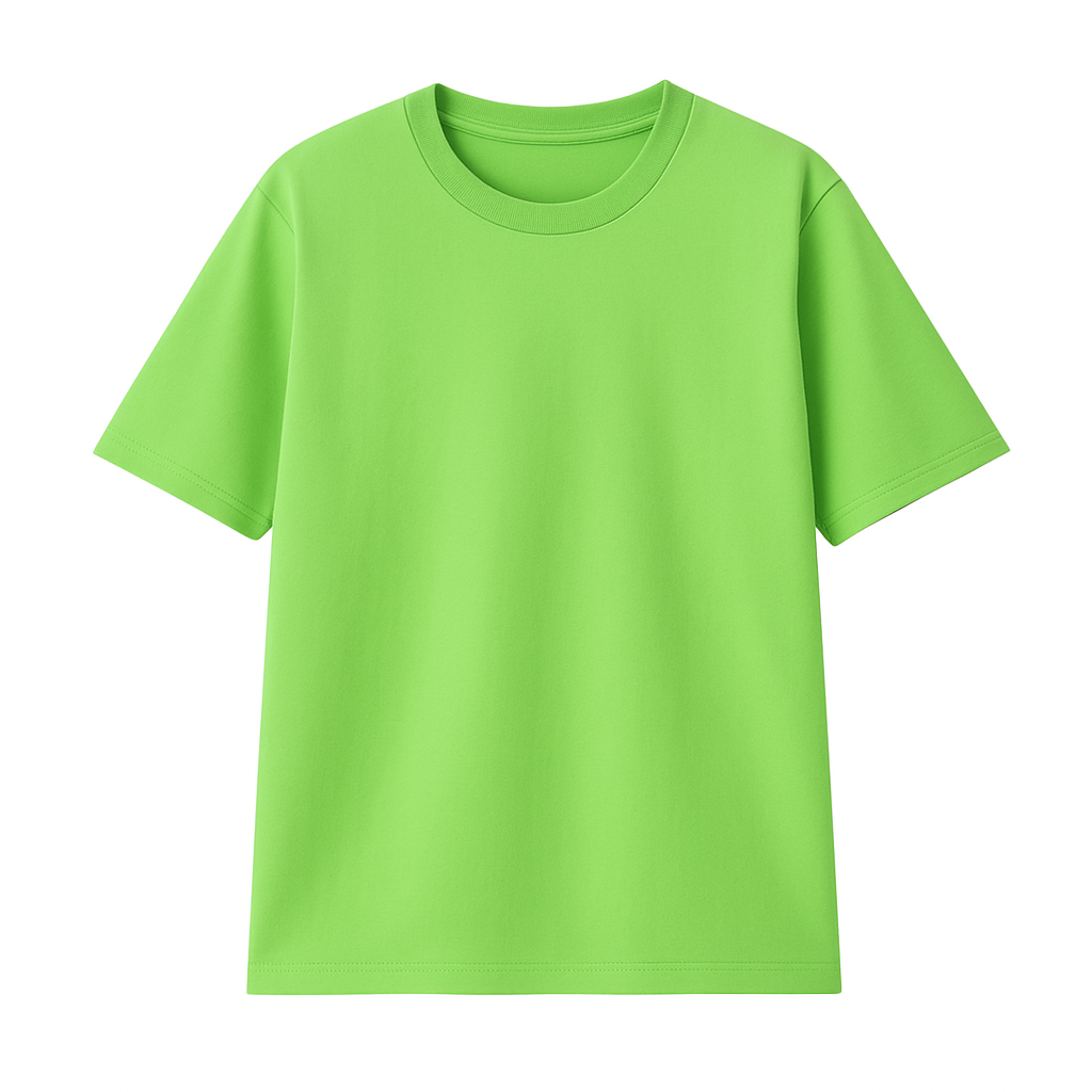 Polera Unisex 100% Algodón Premium Verde Limon
