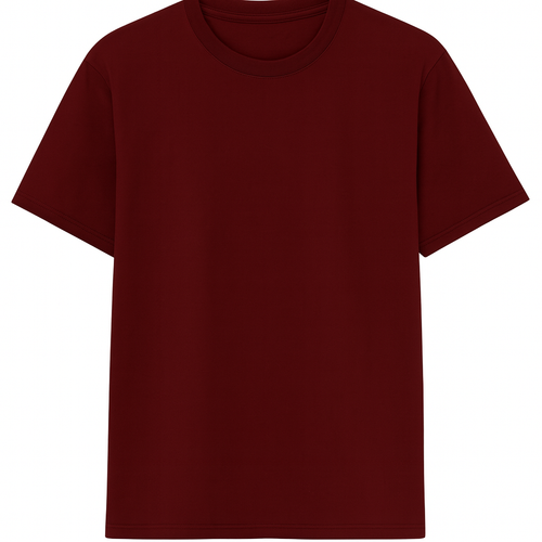 Polera Unisex 100% Algodón Premium Burdeo
