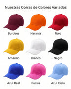 Gorra Velcro 6 Paneles por Mayor para Estampar y Bordar