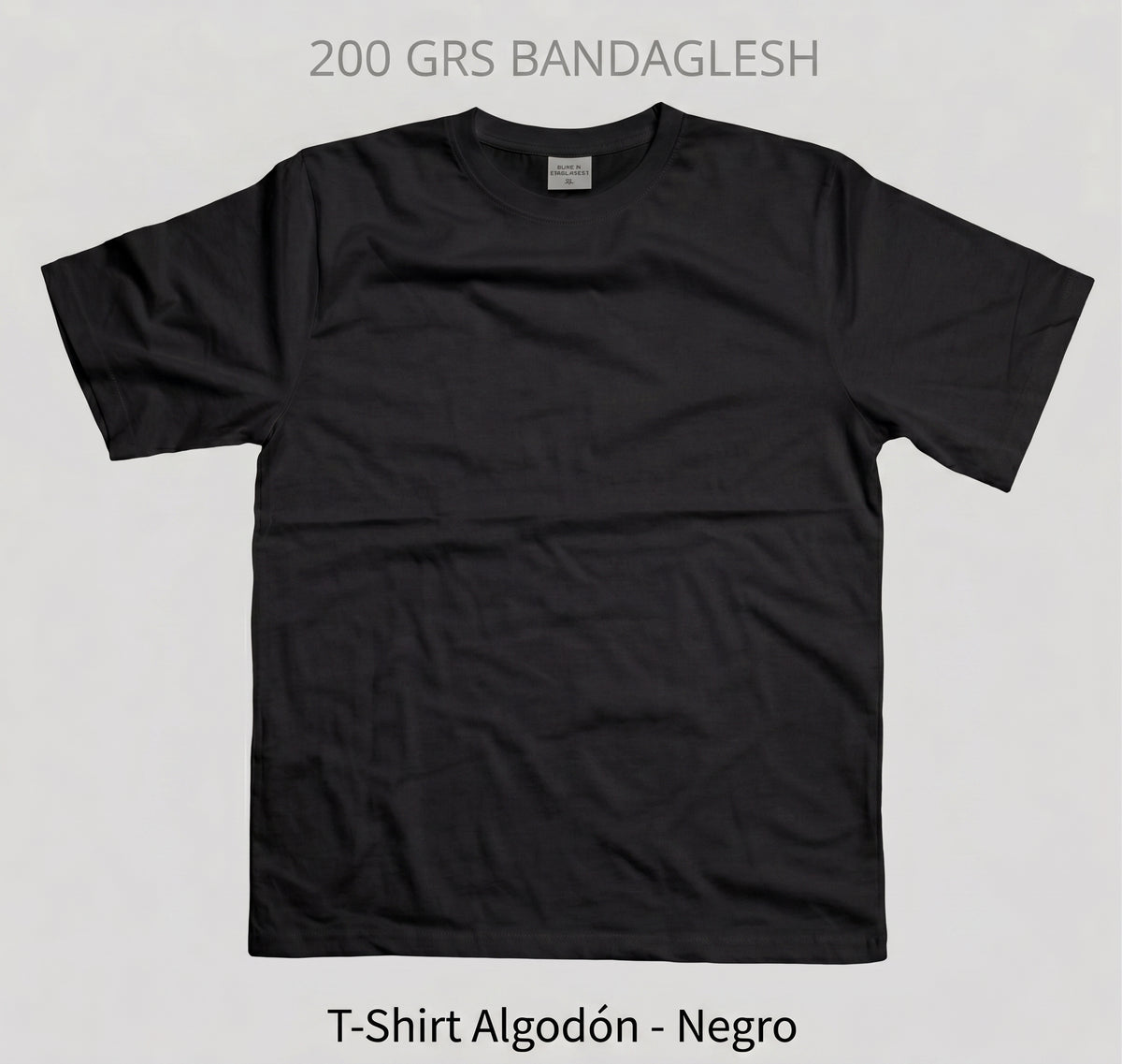 Pack Poleras Premium 200grs 100% Algodón - 12 Unidades Surtidas (Blanco y Negro)