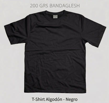 Pack Poleras Premium 200grs 100% Algodón - 12 Unidades Surtidas (Blanco y Negro)