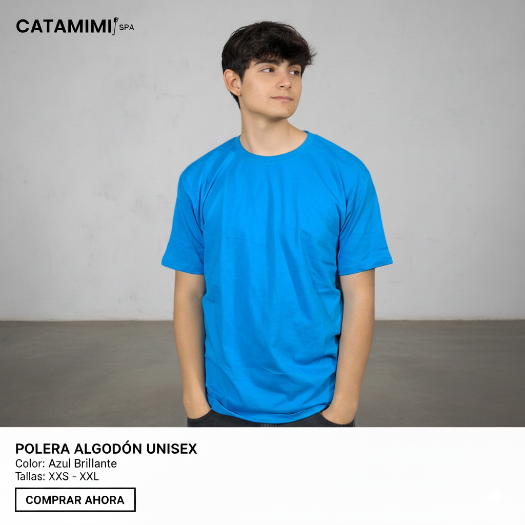 Polera Unisex 100% Algodón Premium Calipso