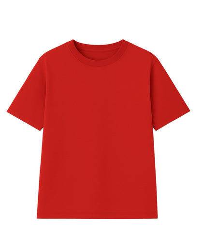 Poleras unisex de algodon de Niños Roja