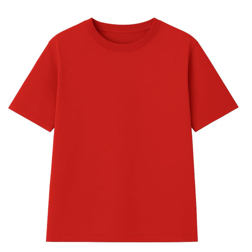 Poleras unisex de algodon de Niños Roja