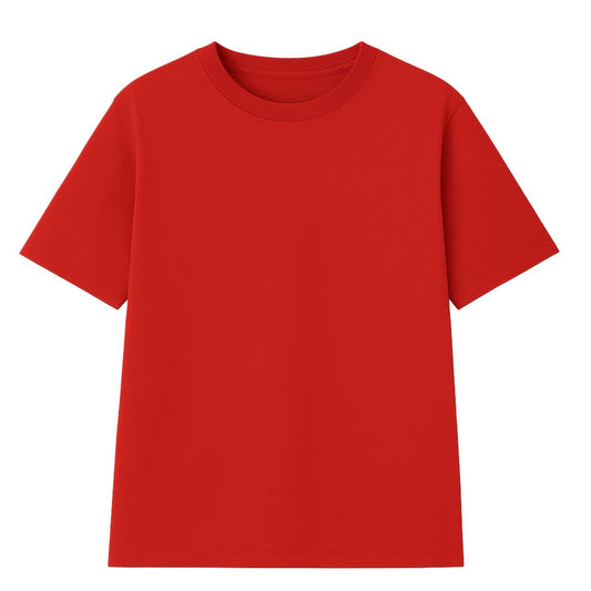 Poleras unisex de algodon de Niños Roja