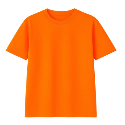 Poleras unisex de algodon de Niños Naranjo