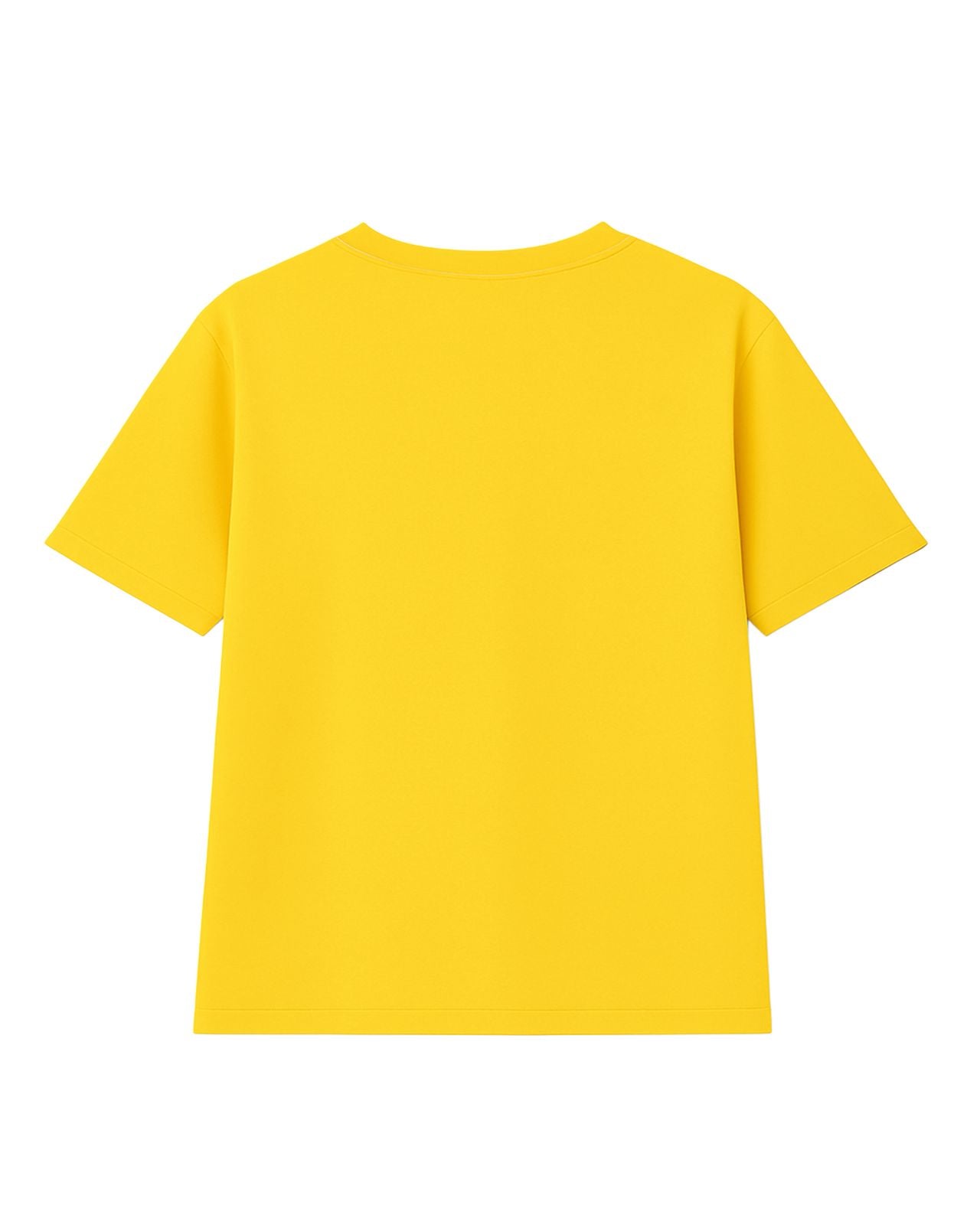 Poleras unisex de algodon de Niños amarilla