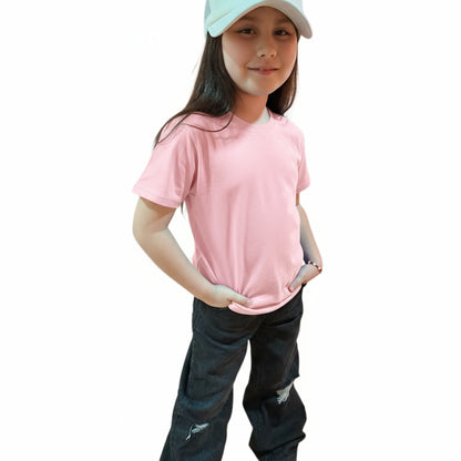 Poleras unisex de algodon de Niños Rosa Bebe