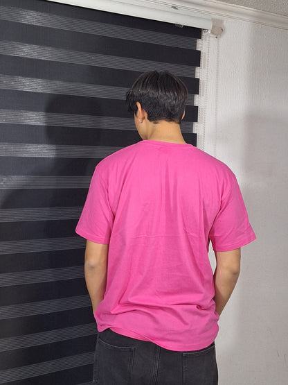 Polera Unisex 100% Algodón Premium Fucsia